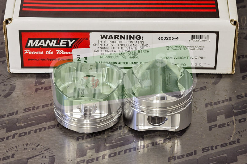 600205-4 Manley Dome Piston Set with Rings