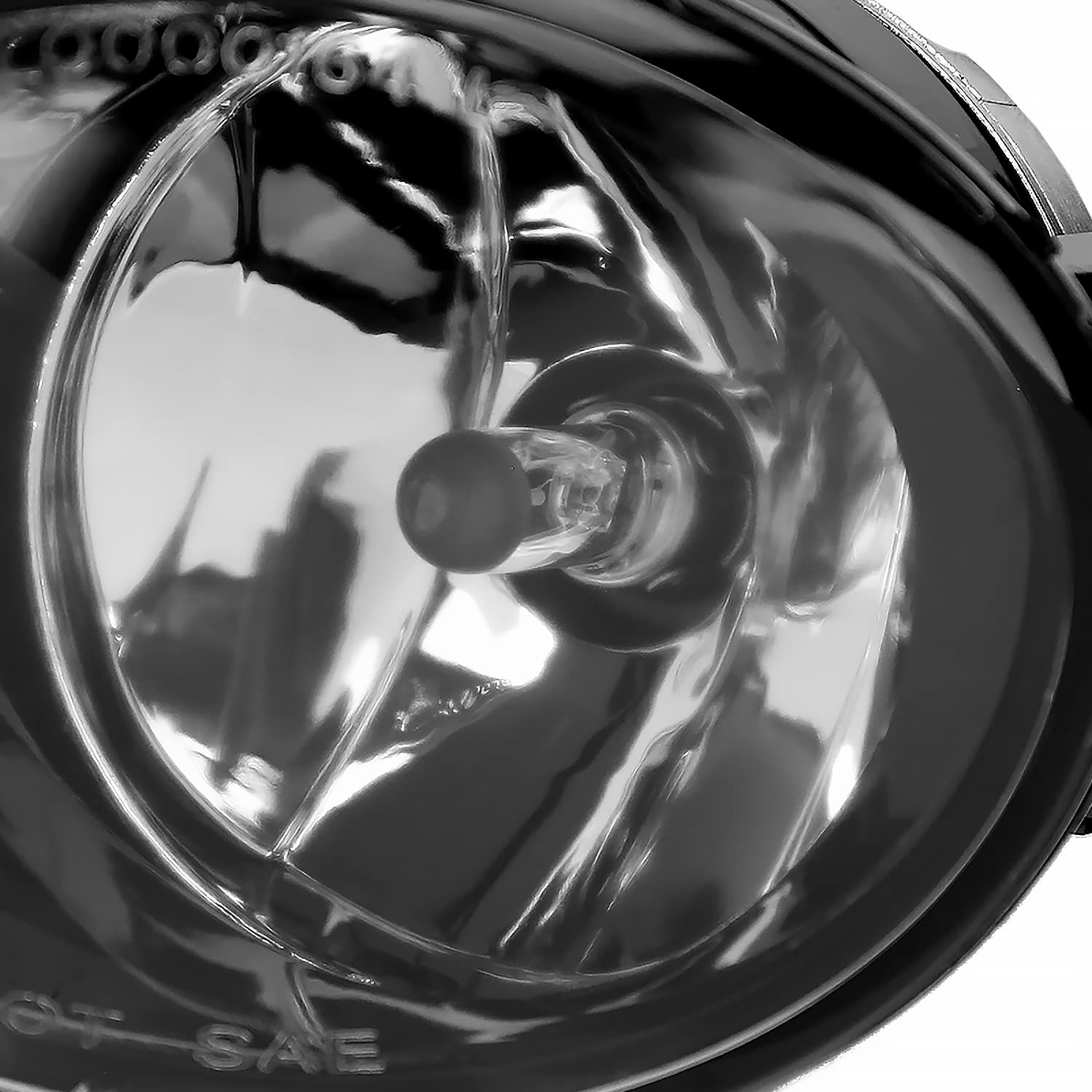 Chrome Fog Lights SPEC-D TUNING + 9006 Bulbs + Switch Compatible with 2011-2014 Volkswagen Jetta 4Dr, L+R Pair Assembly