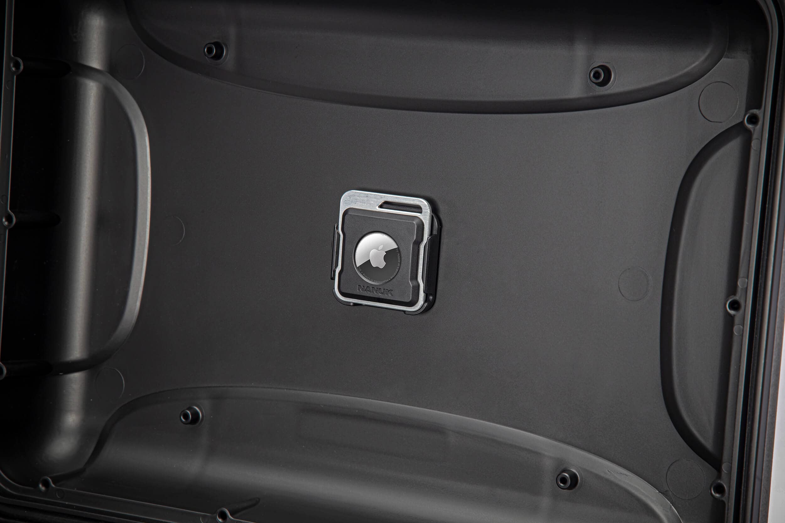 Airtag Holder Durable and Secure Nanuk, Attachable to Protective Cases, Backpacks, Luggage, Drones, Cameras, Keys, Electronics, Bikes, and Athletic Equipment (4 Mounting Options, Airtag Not Included)