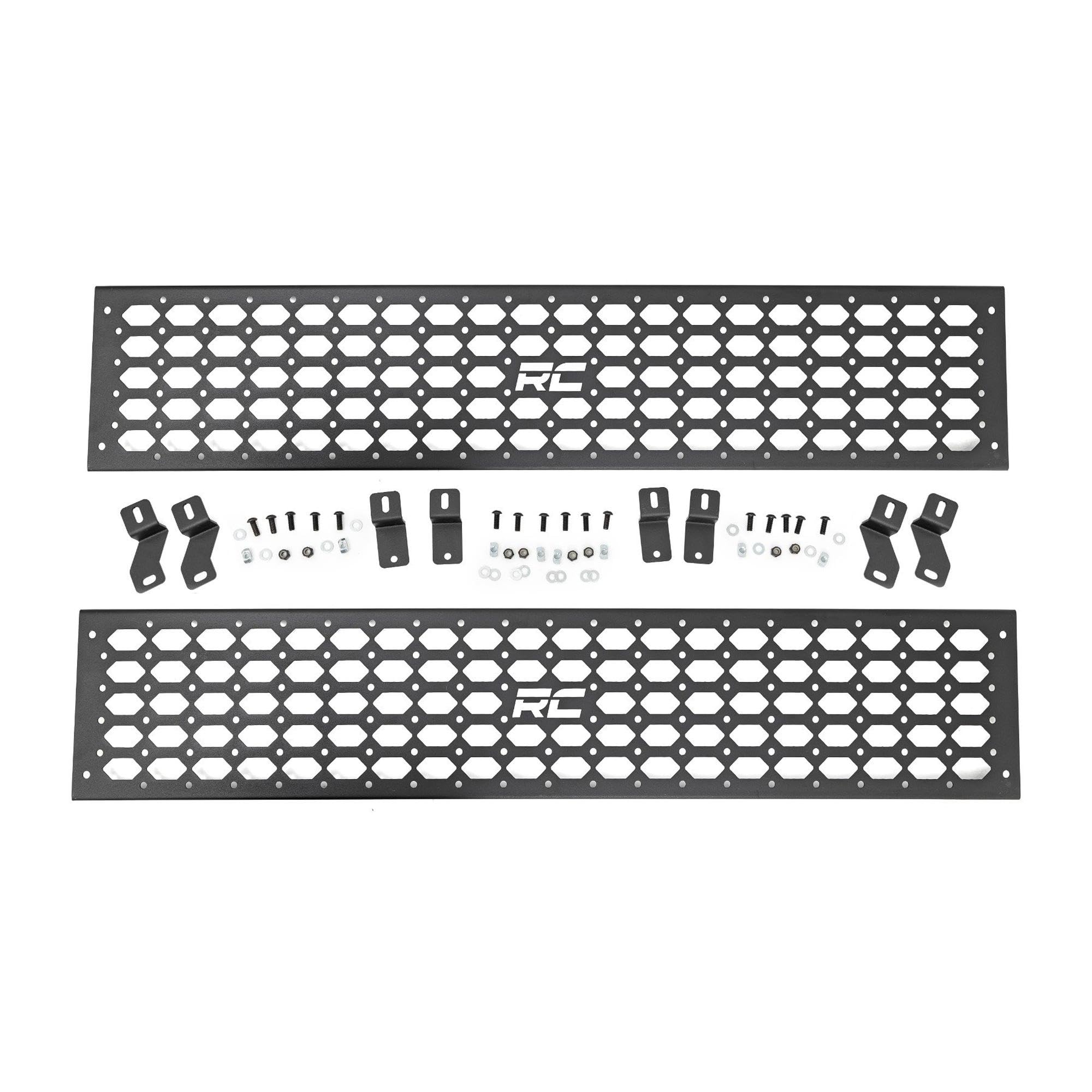 Rough Country Molle Panel Kit Bed Rack for Chevy Silverado 1500 (2019–2026 & Refresh) - Laser-Cut Steel Side Panel, Unlimited Accessory Mounting Options