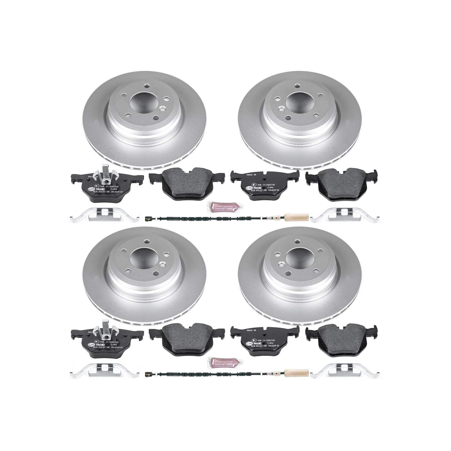 Euro-Stop Power Stop Brake Kit Front and Rear For BMW 335d 2011, BMW 335i 2011-2013, BMW 335i xDrive 2013, BMW 335is 2011-2013 [Model Specific]