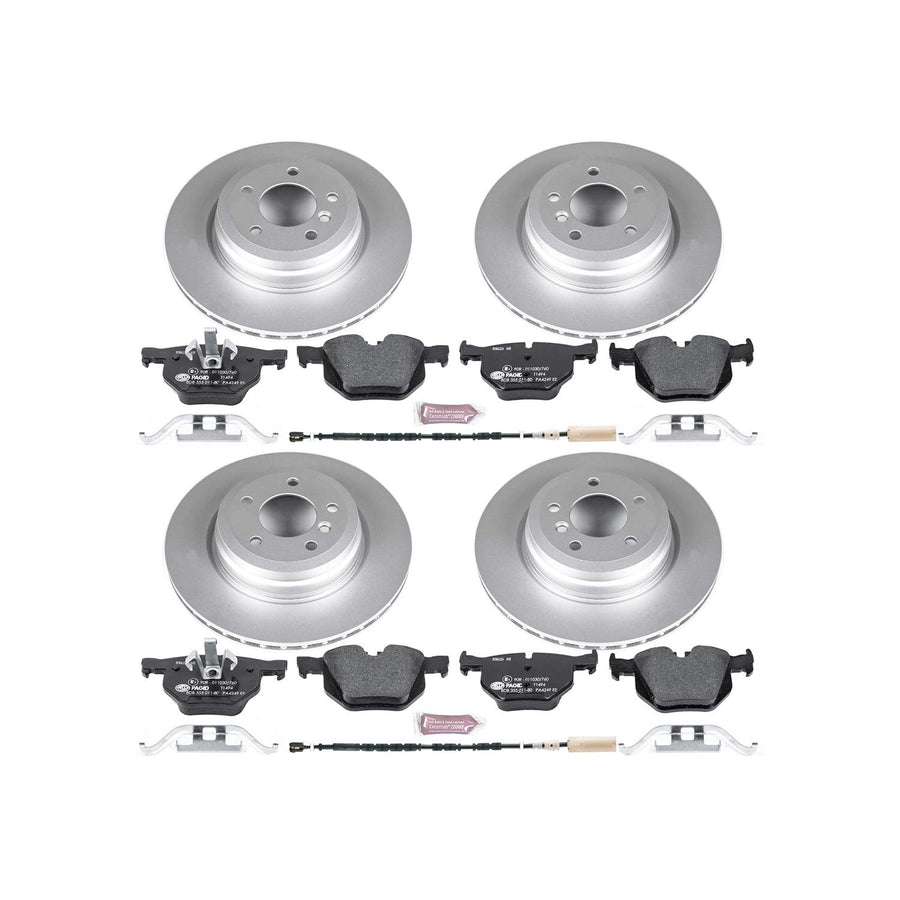 Euro-Stop Power Stop Brake Kit Front and Rear For BMW 335d 2011, BMW 335i 2011-2013, BMW 335i xDrive 2013, BMW 335is 2011-2013 [Model Specific]