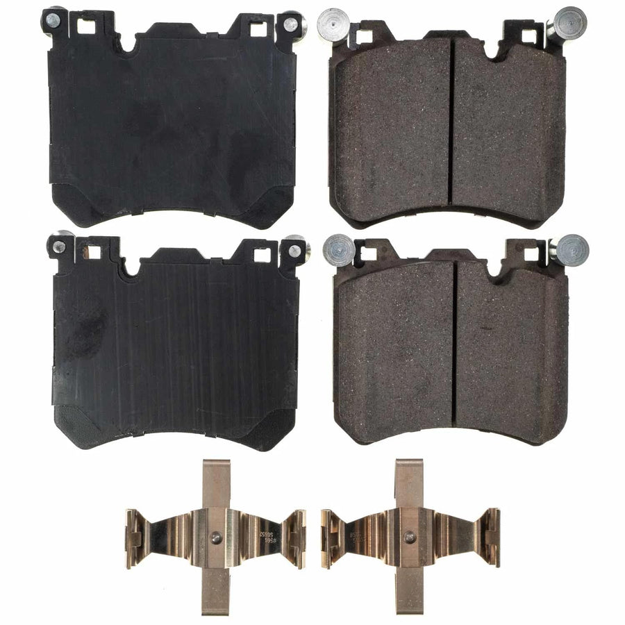 Power Stop Brake Kit Front For BMW X5 2010-14 | BMW X6 2010-14 - Ceramic Brake Pads With Installation Hardware, 17-1429