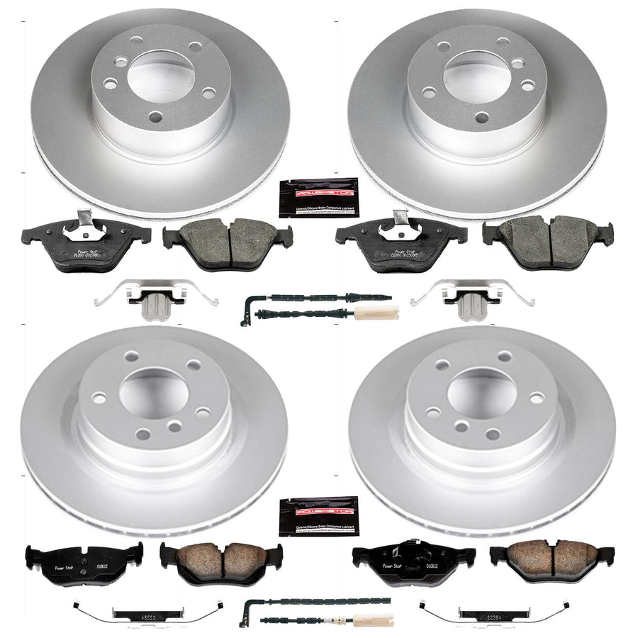 Power Stop Z23 Evolution Geomet Coated Brake Kit For BMW 328i Front and Rear 2008-2010 [Model Specific]
