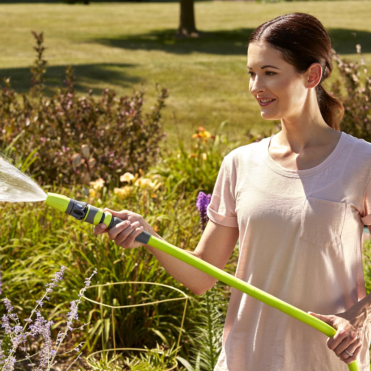 Garden Flexzilla Hose Lead-in 5/8 in. x 10 ft., Lightweight All-Weather Water Hose, Durable and Flexible, Leak-Free Connections