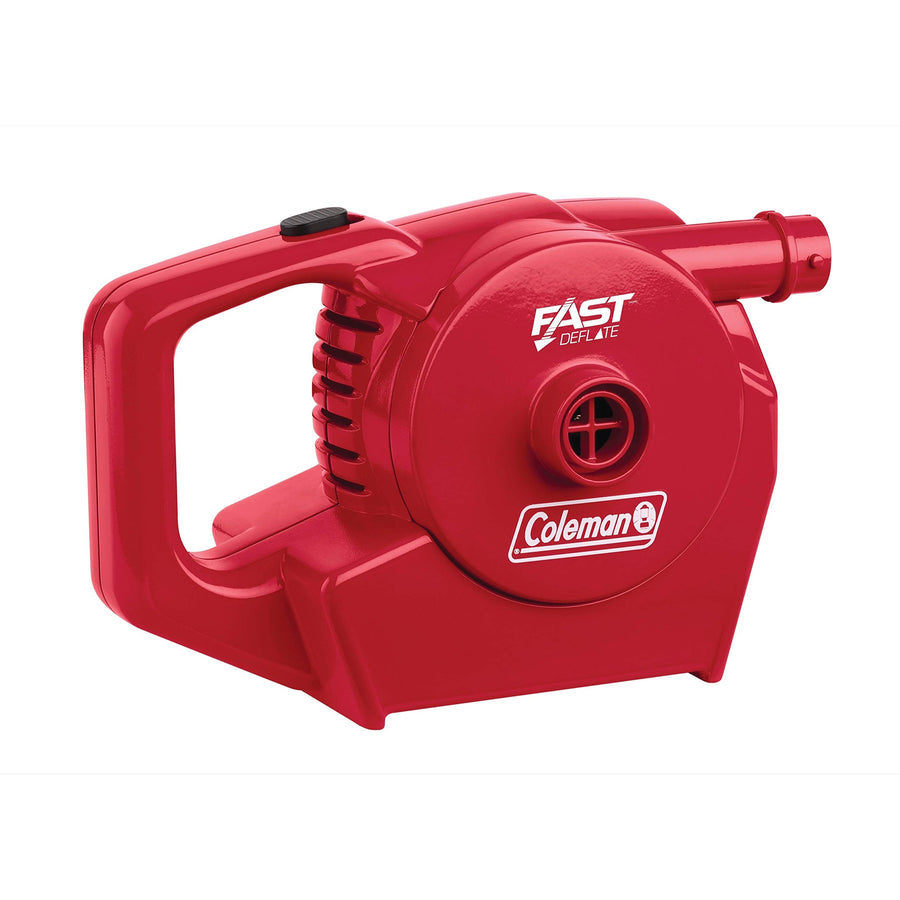 Coleman Air Pump QuickPump for Air Beds & Inflatables, Portable Pump with Fast Inflation or Deflation, Battery-Powered/Rechargeable/12-Volt/120-Volt Power Options