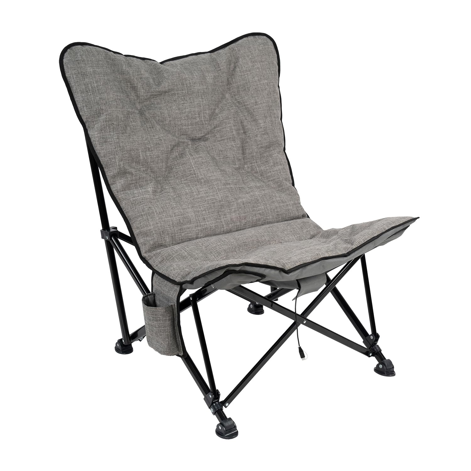 Aurora Chair Heated Kuma Outdoor Gear w/Power Bank & Bluetooth (Heather Grey)