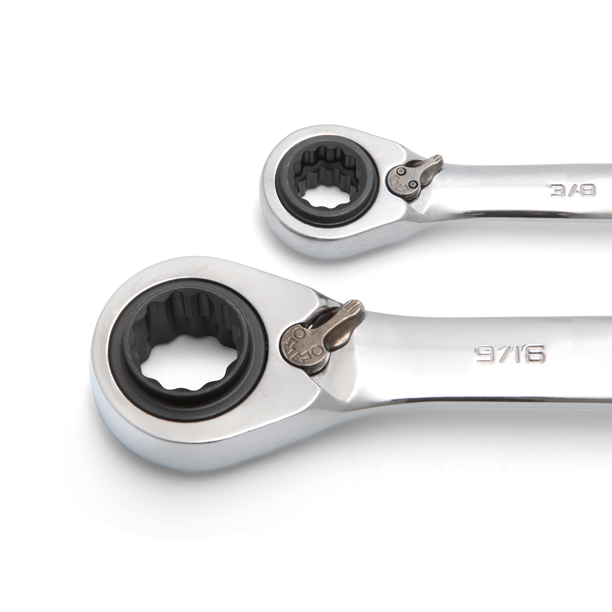 GEARWRENCH 12 Point 2 Pc. QuadBox™ Reversible Double Box Ratcheting Wrench Set, SAE - 85900