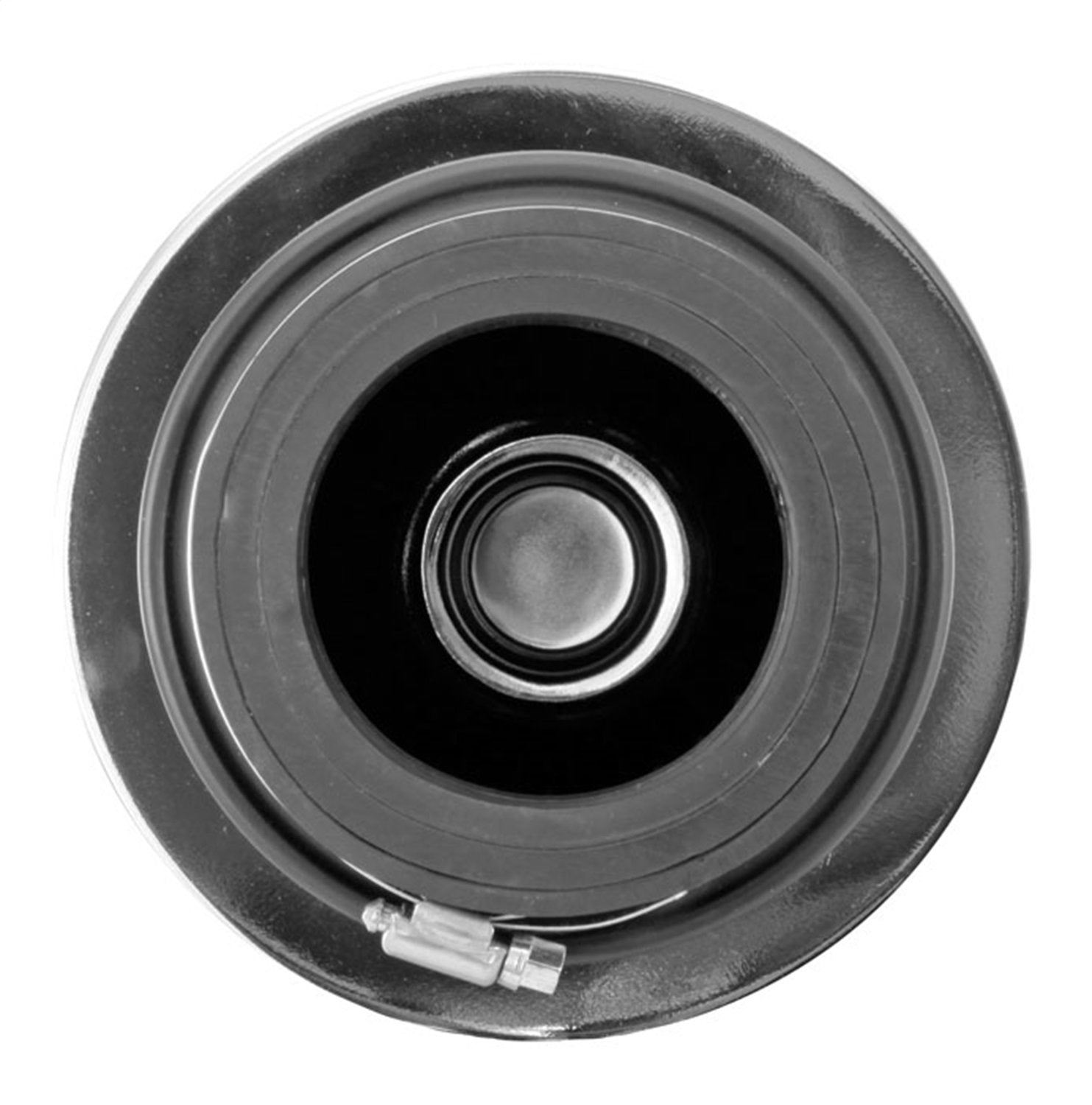 Universal Spectre Clamp-On Air Filter: High Performance, Washable Filter: Round Tapered; 3 in/3.5 in/4 in Flange ID; 8.75 in (222 mm) Height; 6 in (152 mm) Base; 4.75 in (121 mm) Top, SPE-9738