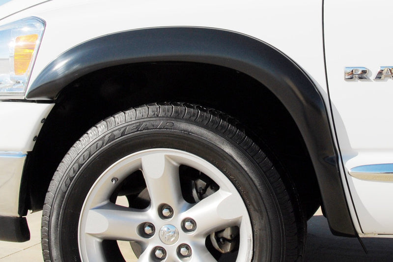 Lund SX203SA Black Elite Series Sport Style Standard Front Fender Flare - 2 Piece for 2002-2008 RAM 1500 and 2003-2009 2500/3500