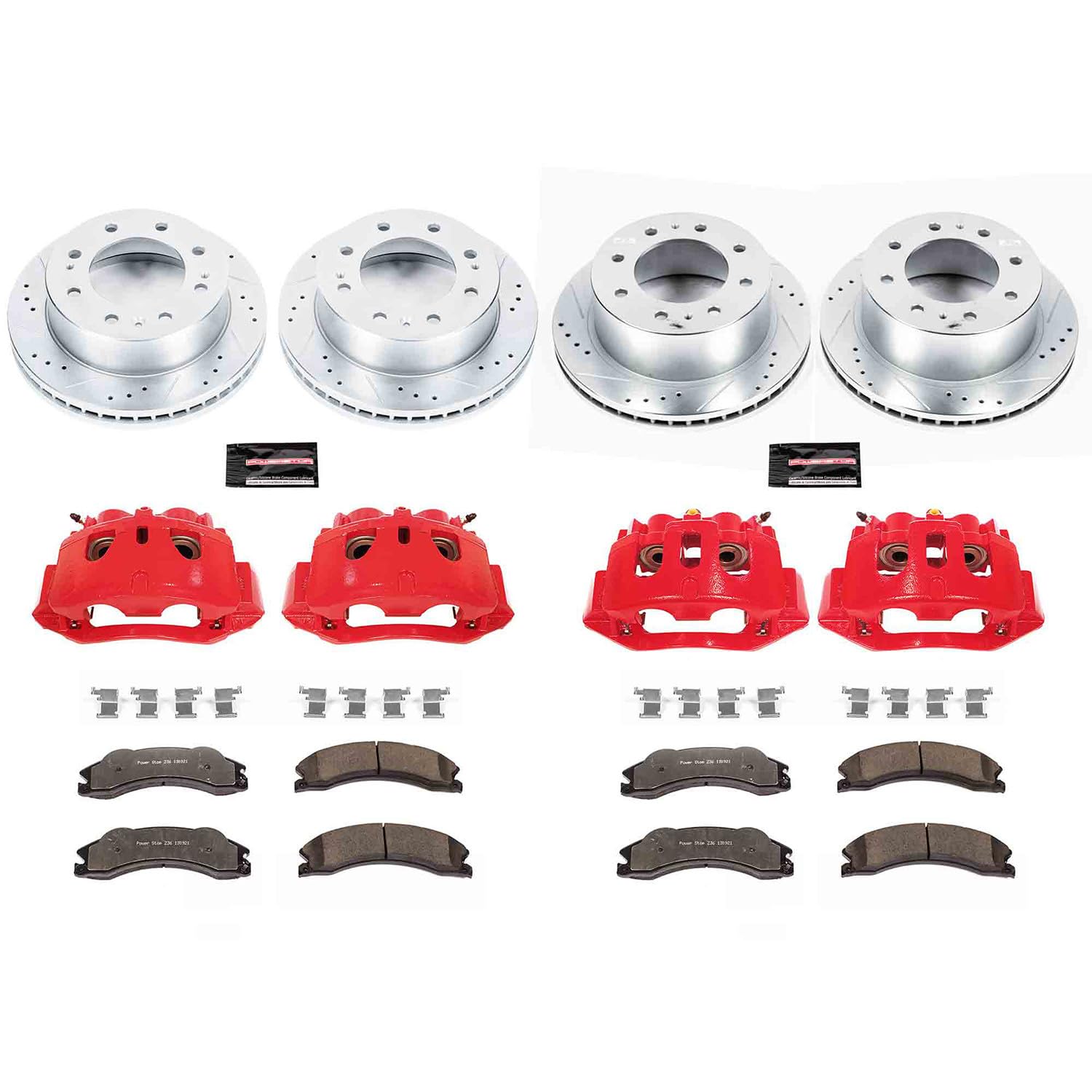 Brake Kit Power Stop KC5561-36 with Caliper (Front and Rear Truck Tow), 1 Pack For Chevrolet Silverado 2500, Chevrolet Silverado 3500, GMC Sierra 2500, GMC Sierra 350 [Model Specific]