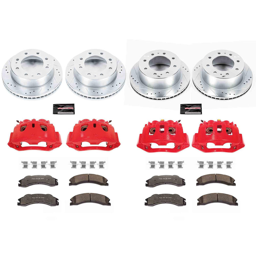 Brake Kit Power Stop KC5561-36 with Caliper (Front and Rear Truck Tow), 1 Pack For Chevrolet Silverado 2500, Chevrolet Silverado 3500, GMC Sierra 2500, GMC Sierra 350 [Model Specific]