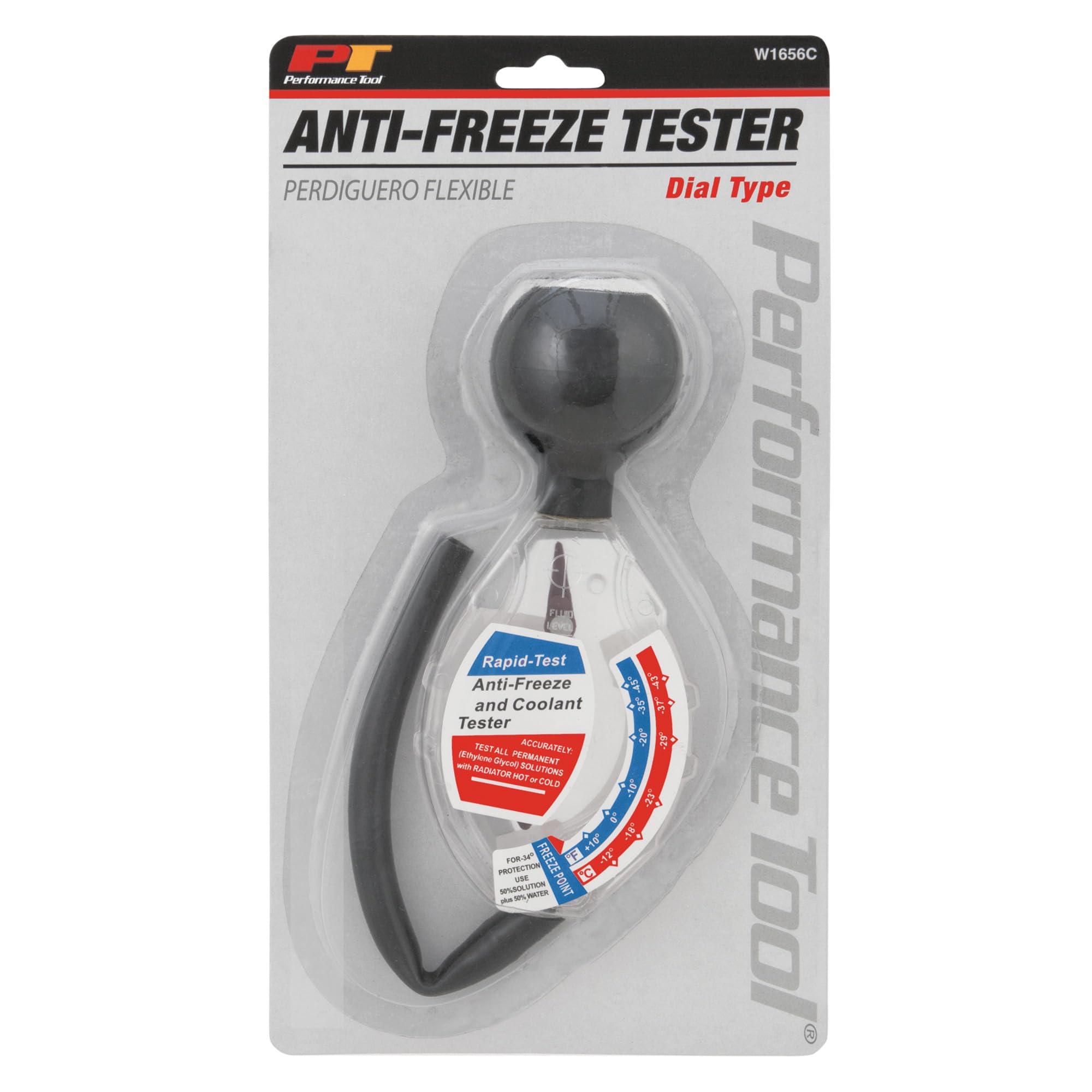 Easy-to-Read Performance Tool W1656C Scale and Pointer, Calibrated in Celsius and Fahrenheit, Displays Freezing to Boiling Points for Antifreeze