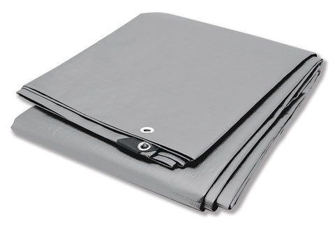 Heavy Duty Performance Tool Silver Tarp 10' x 12' - W7006