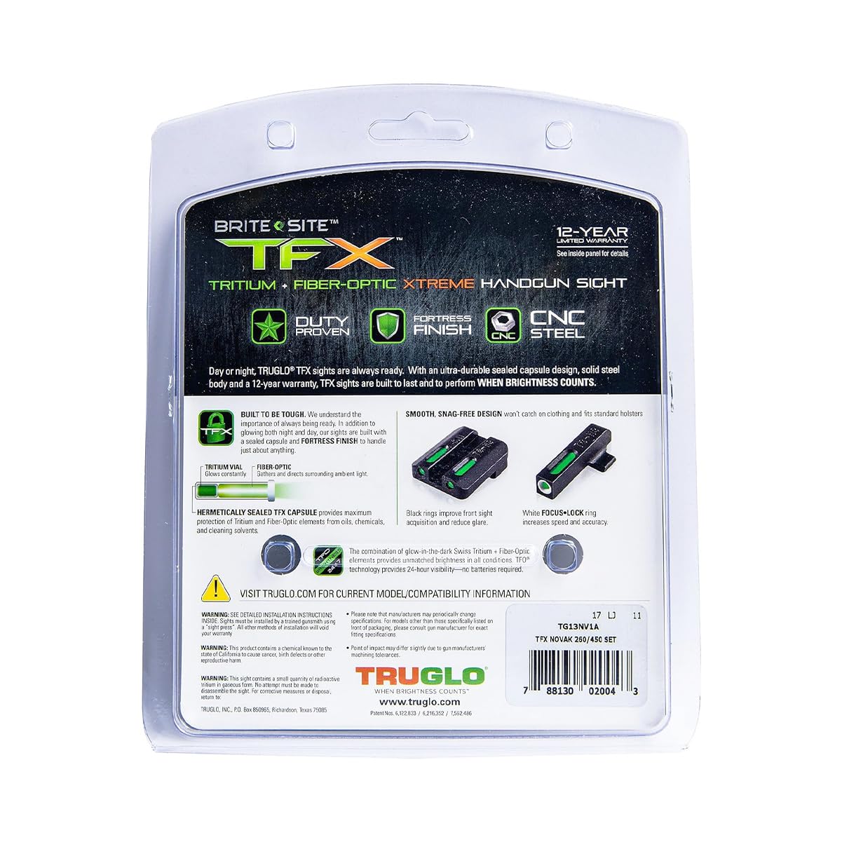 1911 TRUGLO TFX 260/450 Set (TG13NV1A)