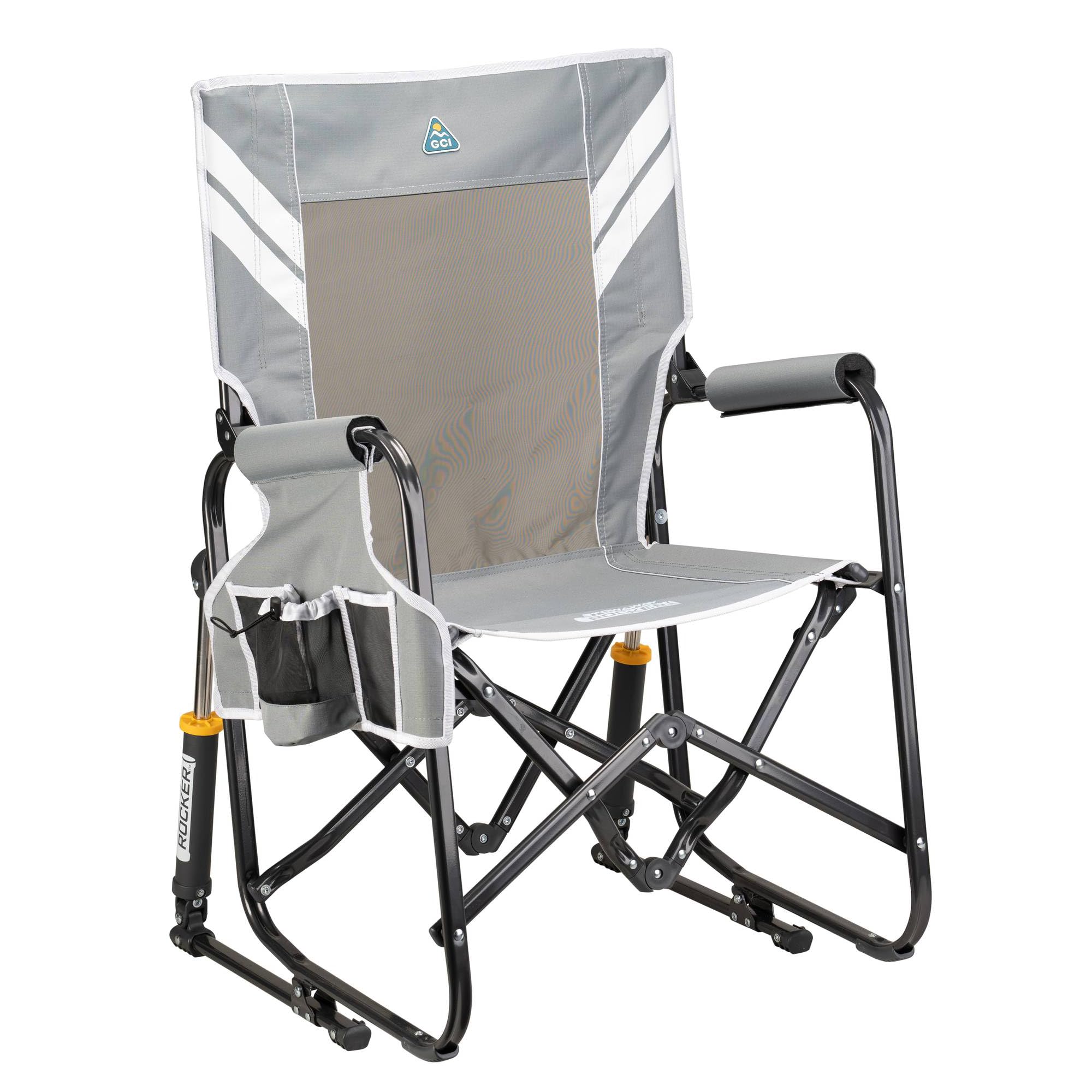 GCI Outdoor Rocker Stowaway - Varsity Gray/White