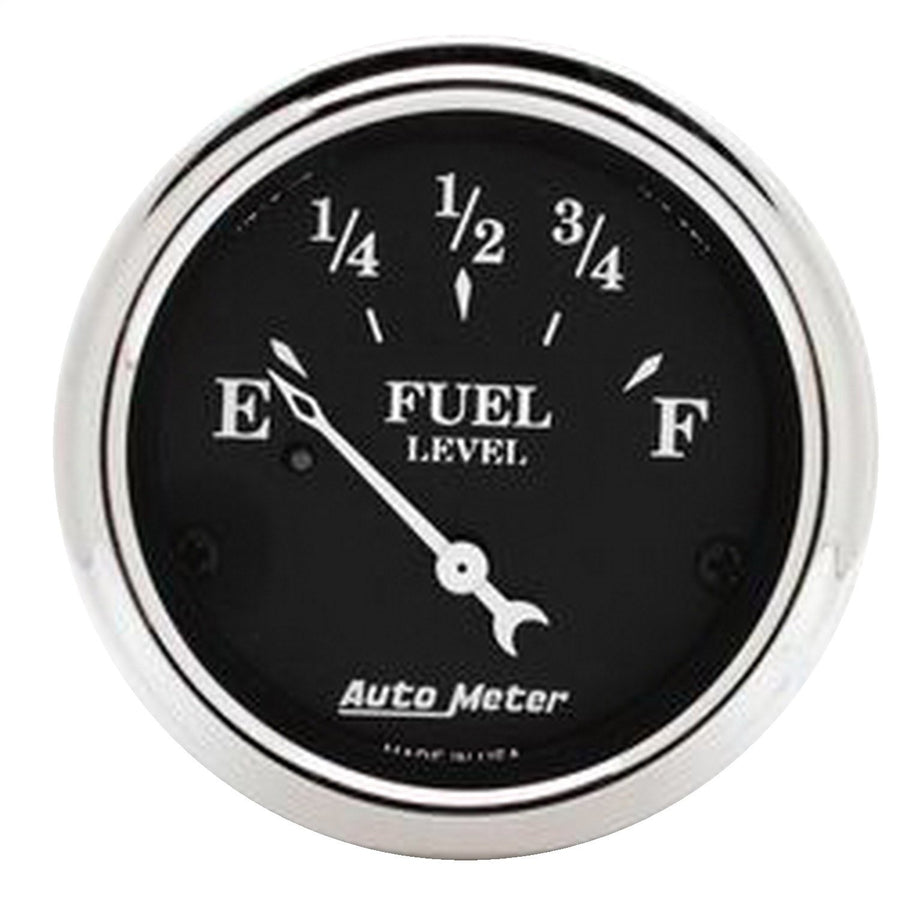 Auto Meter Old TYME 1716 Black Fuel Level Gauge