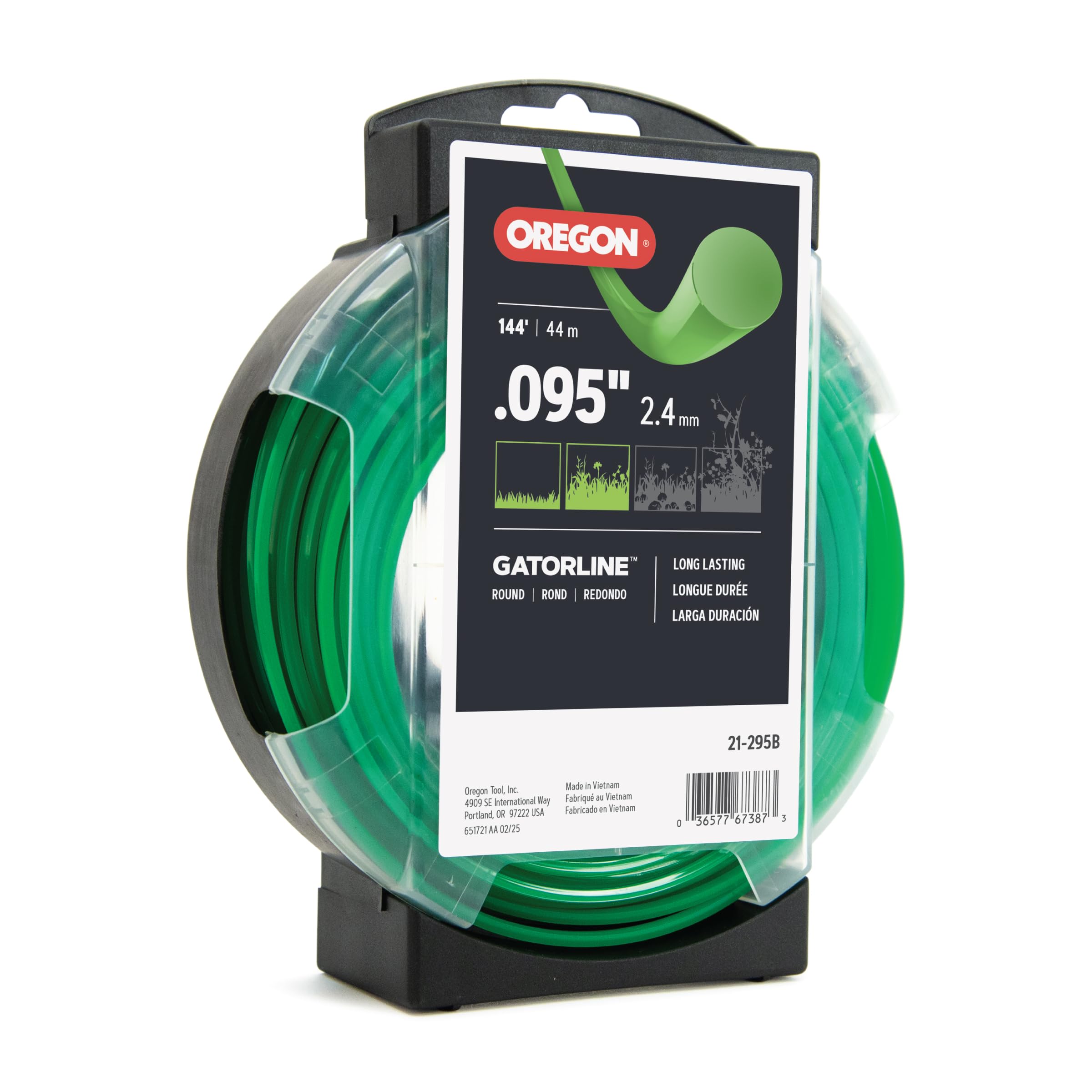 Oregon Round Gatorline Weed Wacker/String Trimmer Line, .095 in. by 144 FT