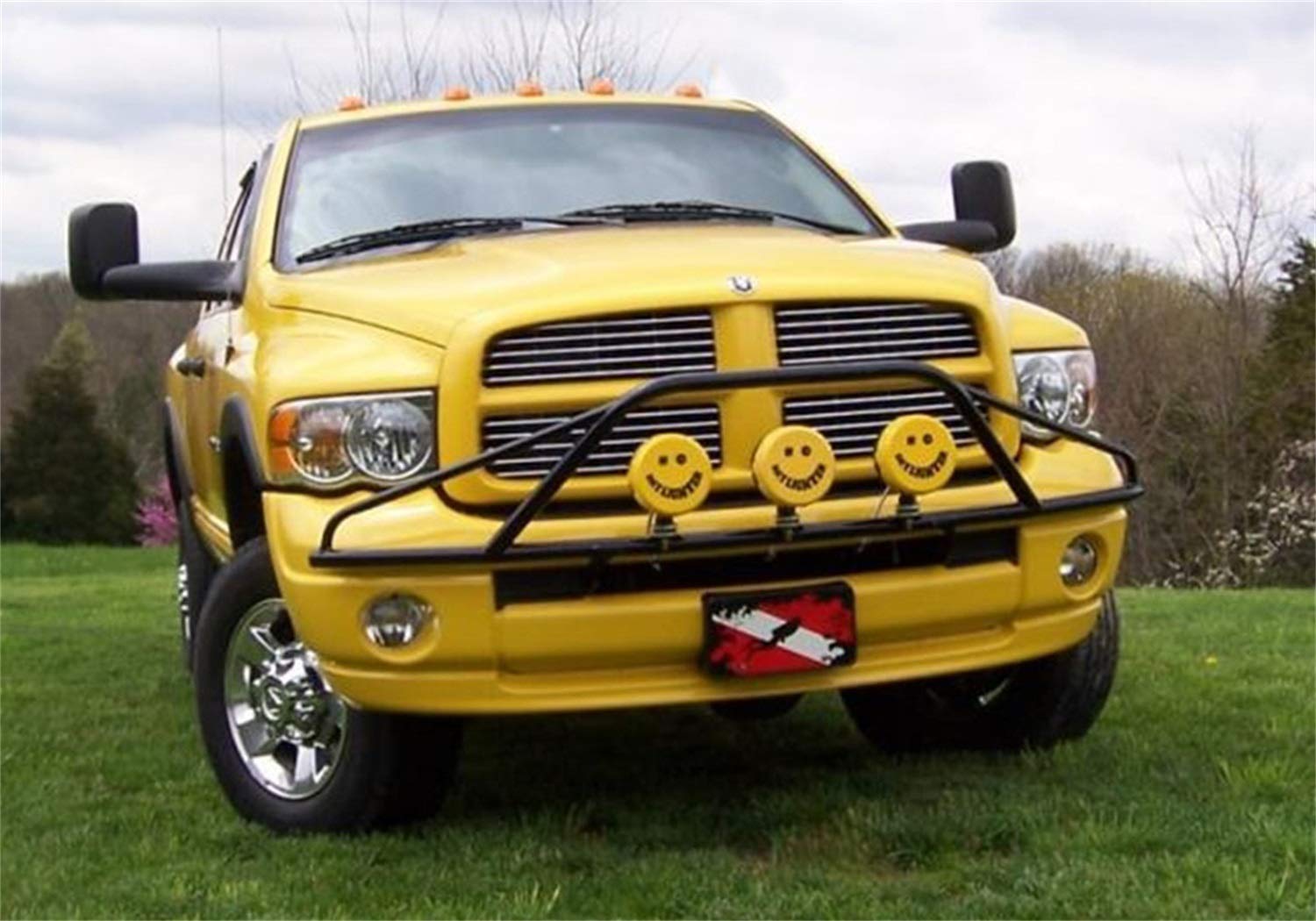 PreRunner N-Fab Light Bar With Tabs | Gloss Black | D023LH | Fits 2002-2008 Dodge 1500, 2002-2003 RAM 2500 / 3500