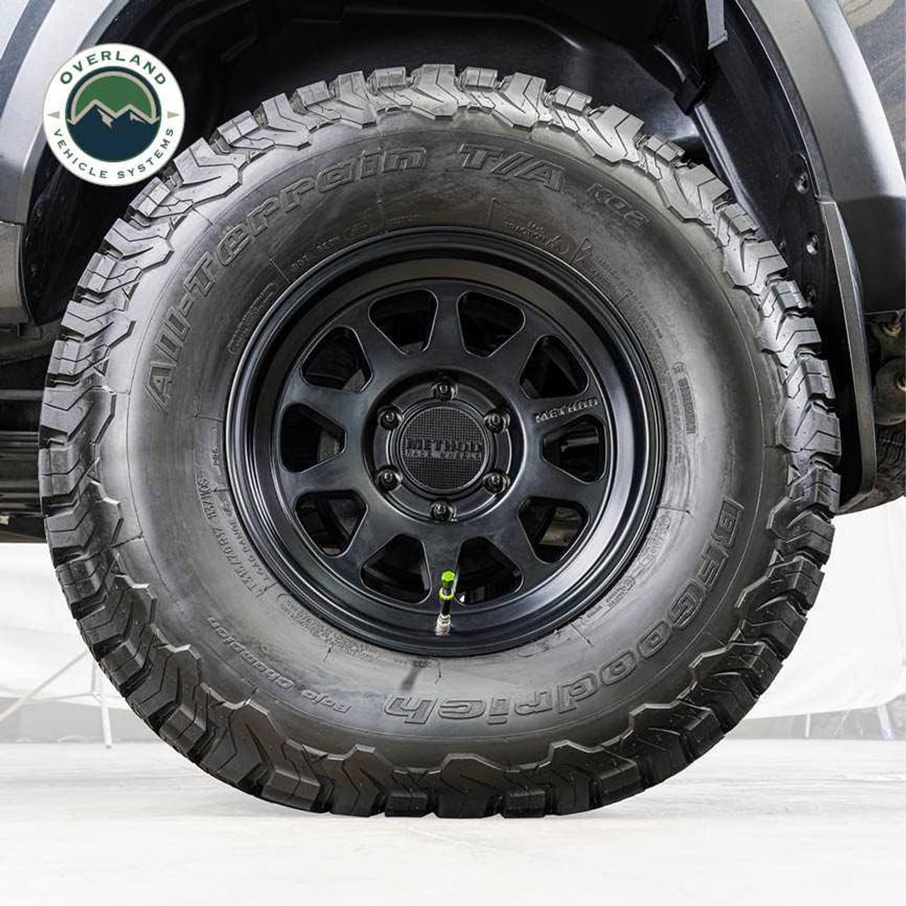 4 Piece Overland Vehicle Systems Adjustable Tire Deflator Kit & Storage Bag - (PSI 10-30 Lbs.) - Quick, Precise Air Down - Trucks, Cars, SUV, RV's, UTV's