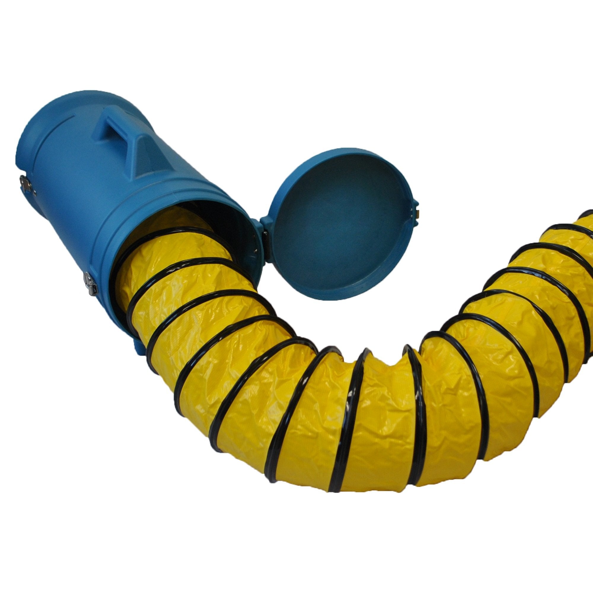 25' XPOWER Ducting Hose with Carrier - 8" Diameter for Confined Space Fan
