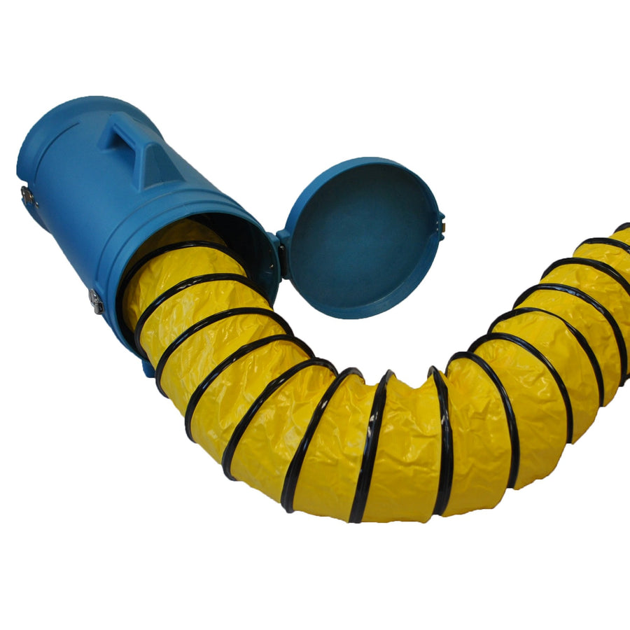 25' XPOWER Ducting Hose with Carrier - 8" Diameter for Confined Space Fan