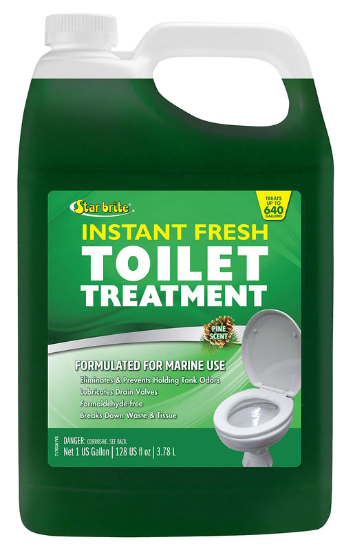 Instant Fresh STAR BRITE Toilet Treatment - Pine Scent, Odor & Waste Control, 128 OZ (071703)
