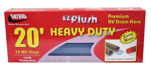 Valterra EZ Flush D04-0042 Blue 20' Boxed Heavy Duty Drain Hose