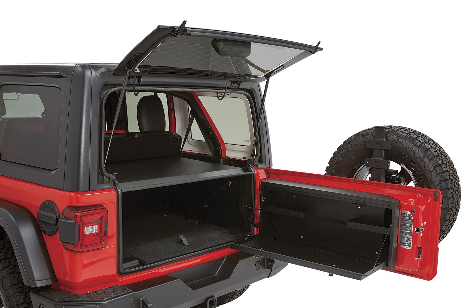 Lockbox Tuffy Security Products | Tailgate Premium Storage for Jeep Wrangler JL | 2018-2023