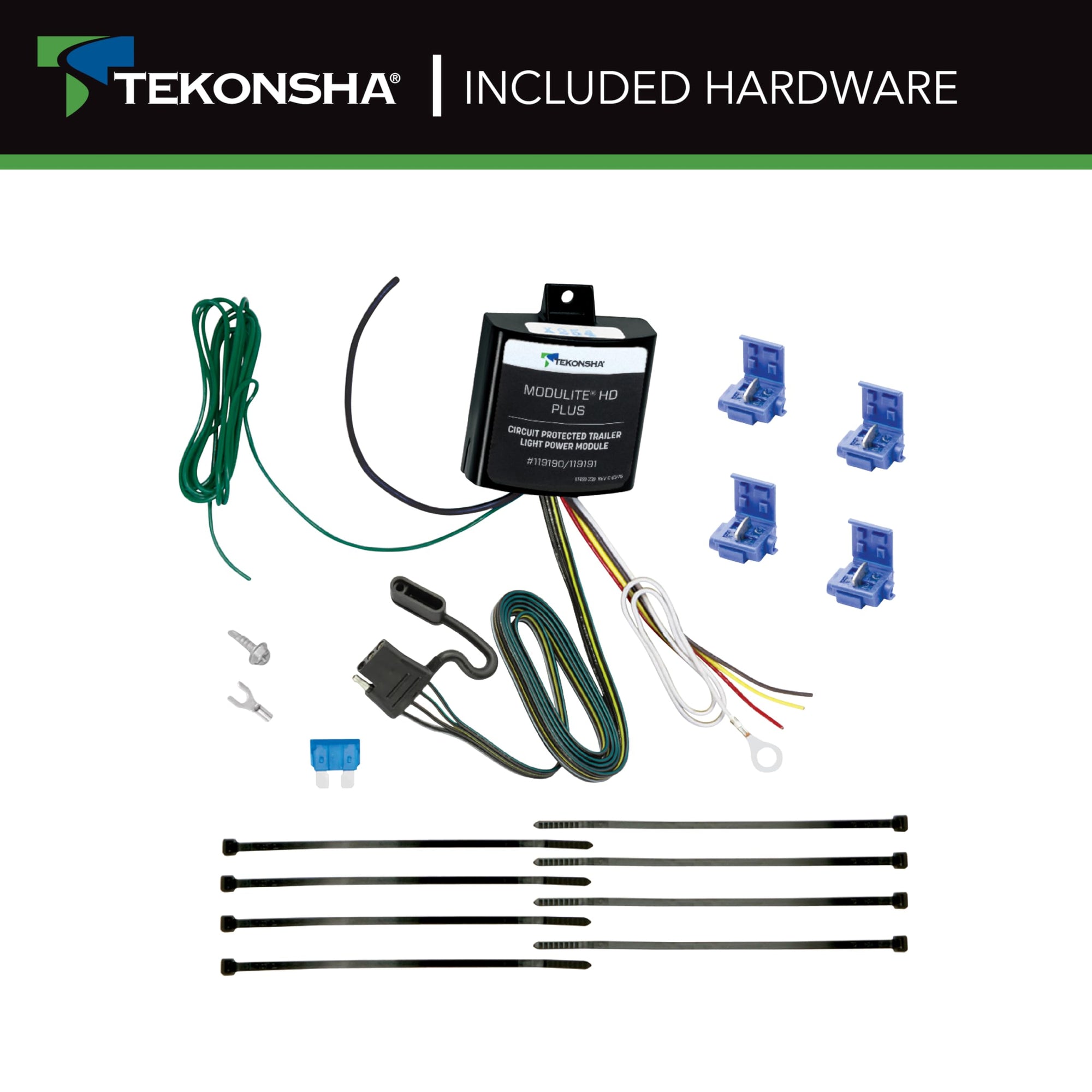 Tekonsha ModuLite HD Plus Protector w/Integrated Circuit & Overload Protection Trailer Light Power Module 119190