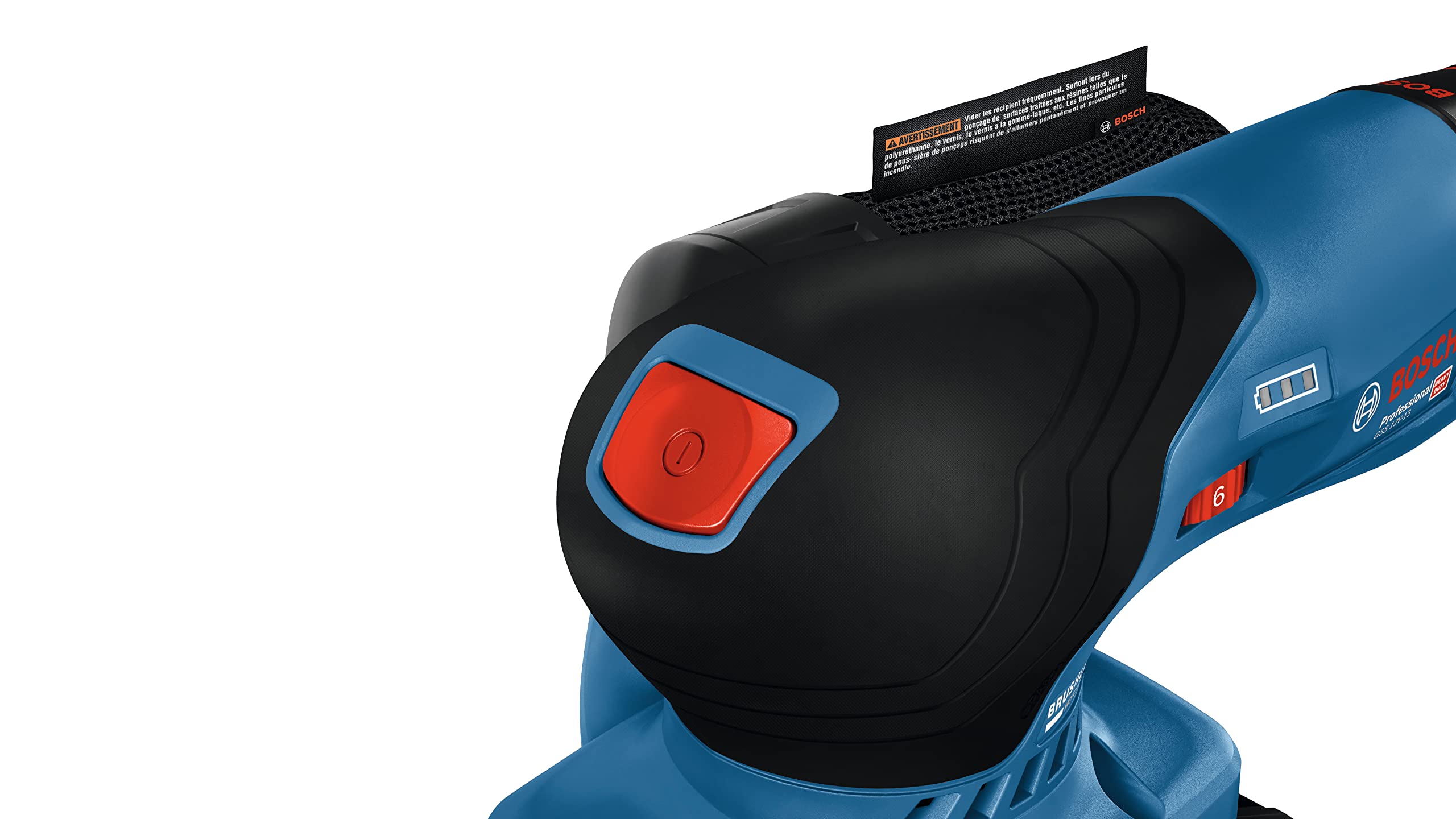 12V Max BOSCH GSS12V-40N Brushless Orbital Finishing Sander With Dust Bag, 1/4 and 1/3 Sheet (Bare Tool)