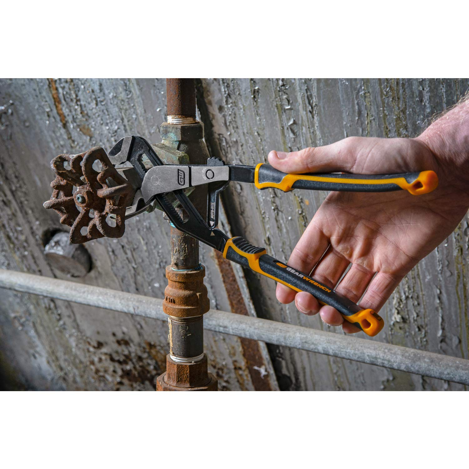 PITBULL GEARWRENCH 6" Auto-Bite Tongue & Groove Dual Material Pliers - 82590C