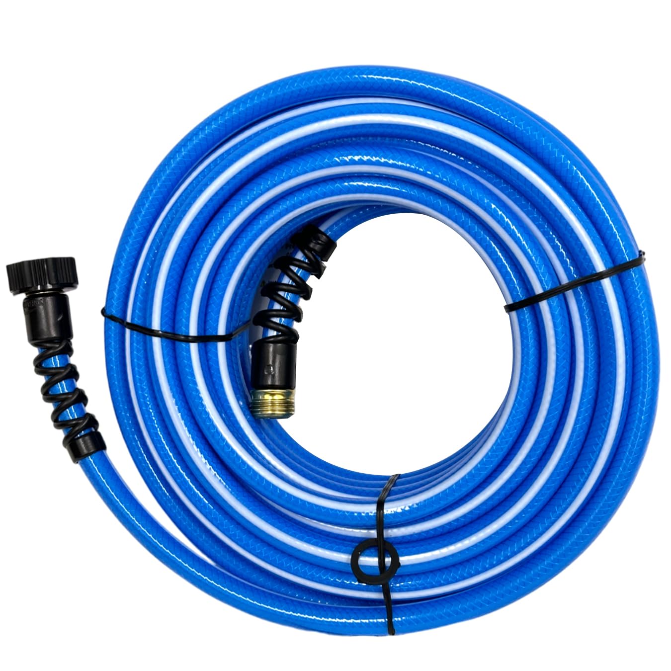 AquaFresh Valterra High Pressure Drinking Water Hose, Water Hose Hookup for RV - 1/2" x 25', Blue