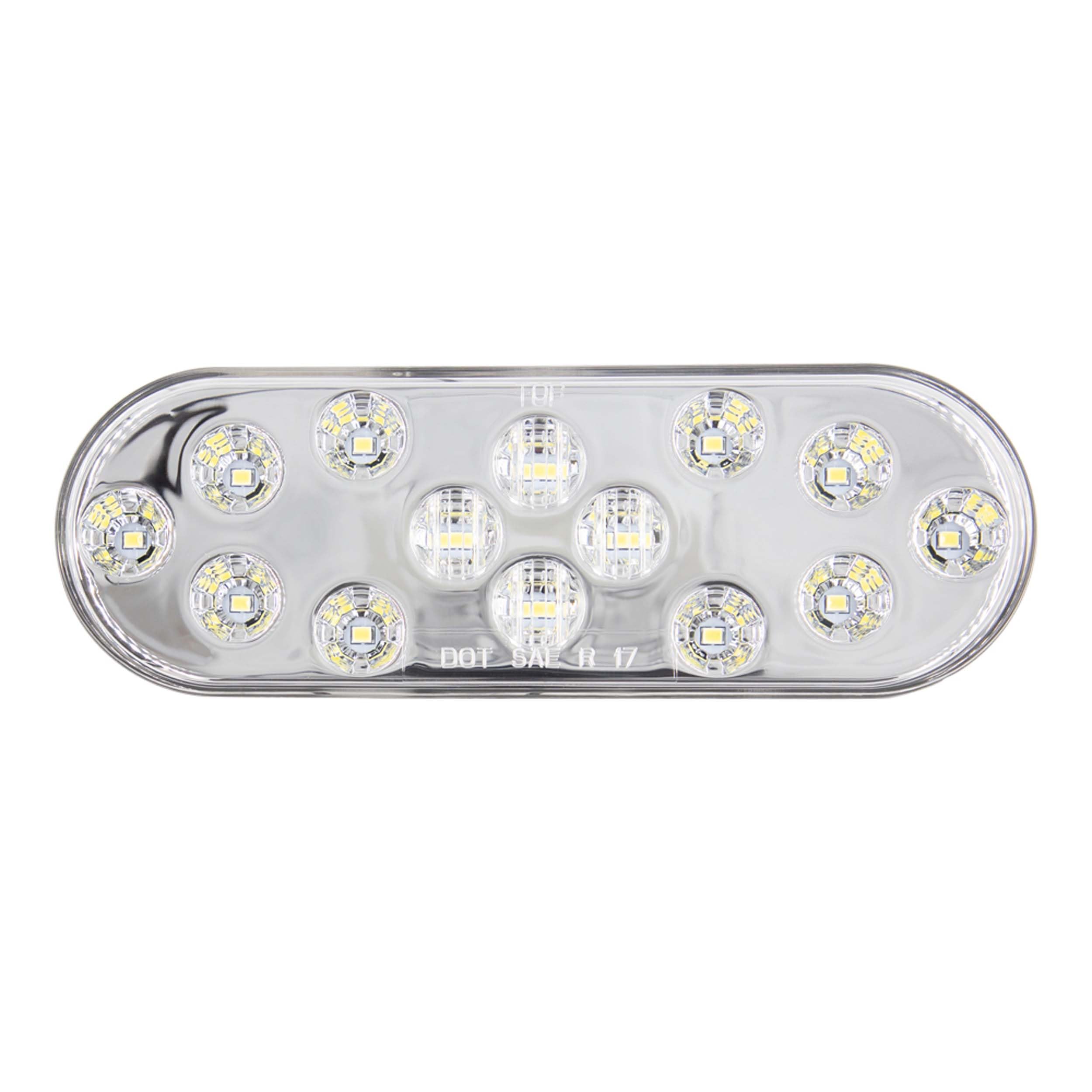 Heise Metra Trailer Led Lights - 6 Inch Oval White