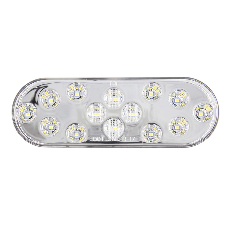 Heise Metra Trailer Led Lights - 6 Inch Oval White