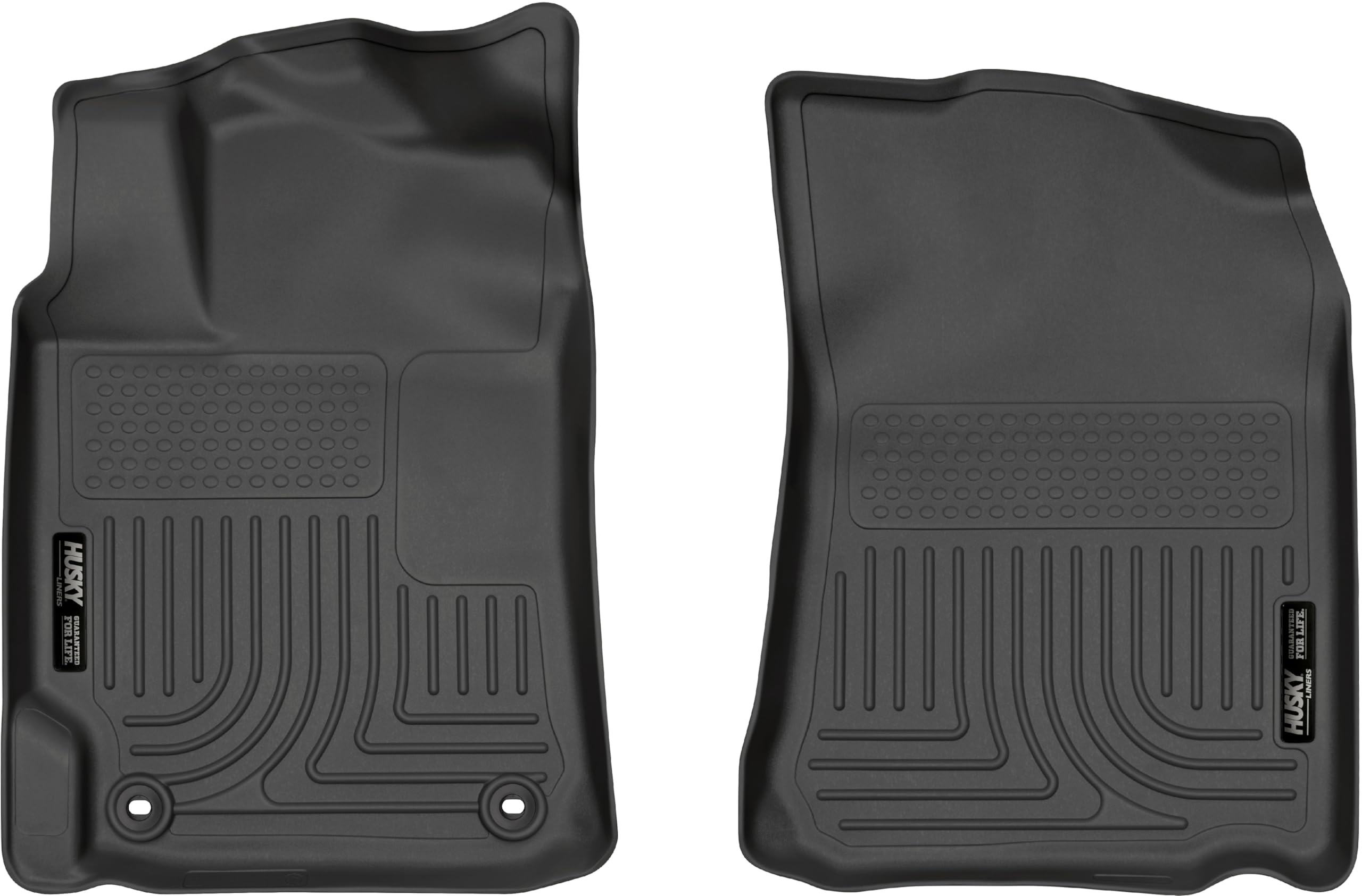 Weatherbeater Husky Liners Floor Mats | Fits 2012-2017 Toyota Camry | Front Row, 2-pc Black - 13441