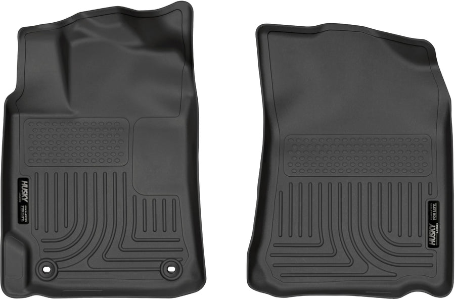 Weatherbeater Husky Liners Floor Mats | Fits 2012-2017 Toyota Camry | Front Row, 2-pc Black - 13441