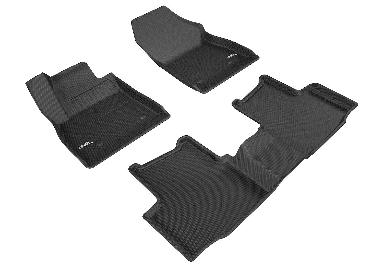KAGU 3D MAXpider Custom Fit Floor Mat (BLACK) Compatible with CHEVROLET CRUZE 2016-2019 - Full Set