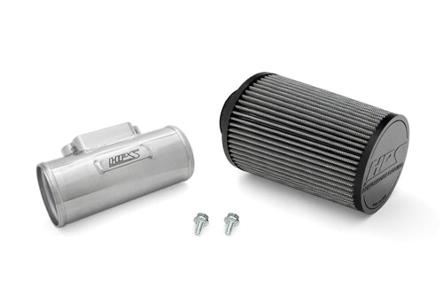 HPS 3" Polished Aluminum MAF Sensor Housing with HPS-4297 Cone Air Filter Compatible for Lexus Toyota 2JZ 1MZ 1UZ Engine, MAFT-1603