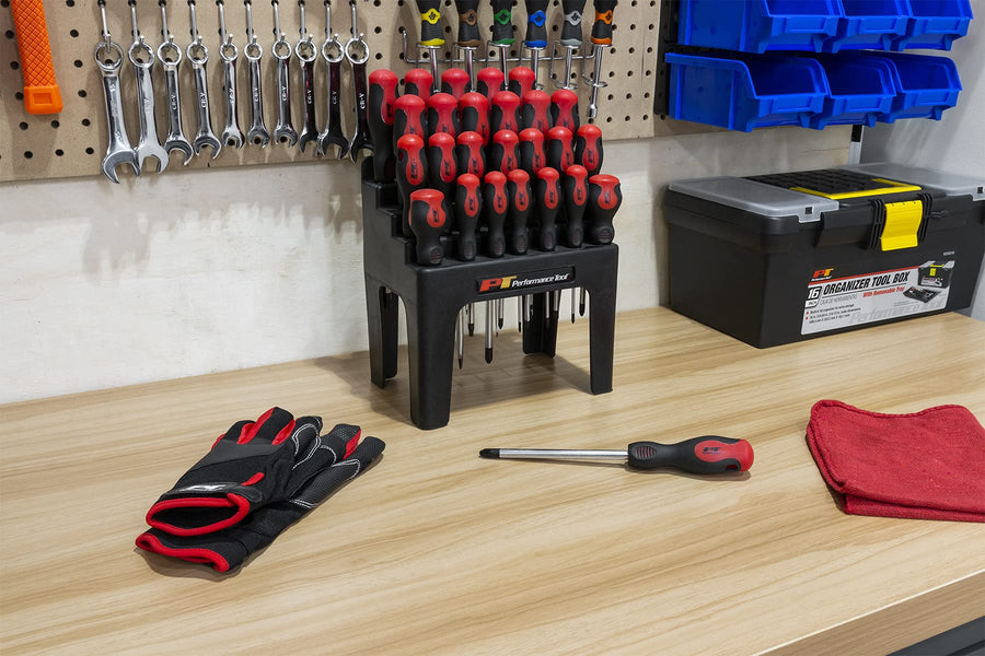 W1726 Performance Tool 26-Piece Screwdriver Set with Rack