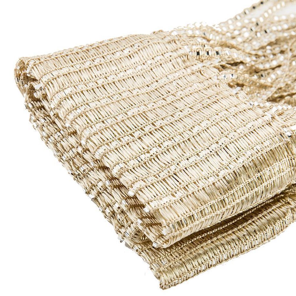 2PCs ZHINAN Beaded String Curtains Door Curtain, Durable Polyester Beaded Thread Curtain | Sparkling Waterfall Effect Fringed Curtain for Living Room, Bedroom, Weddings, Parties