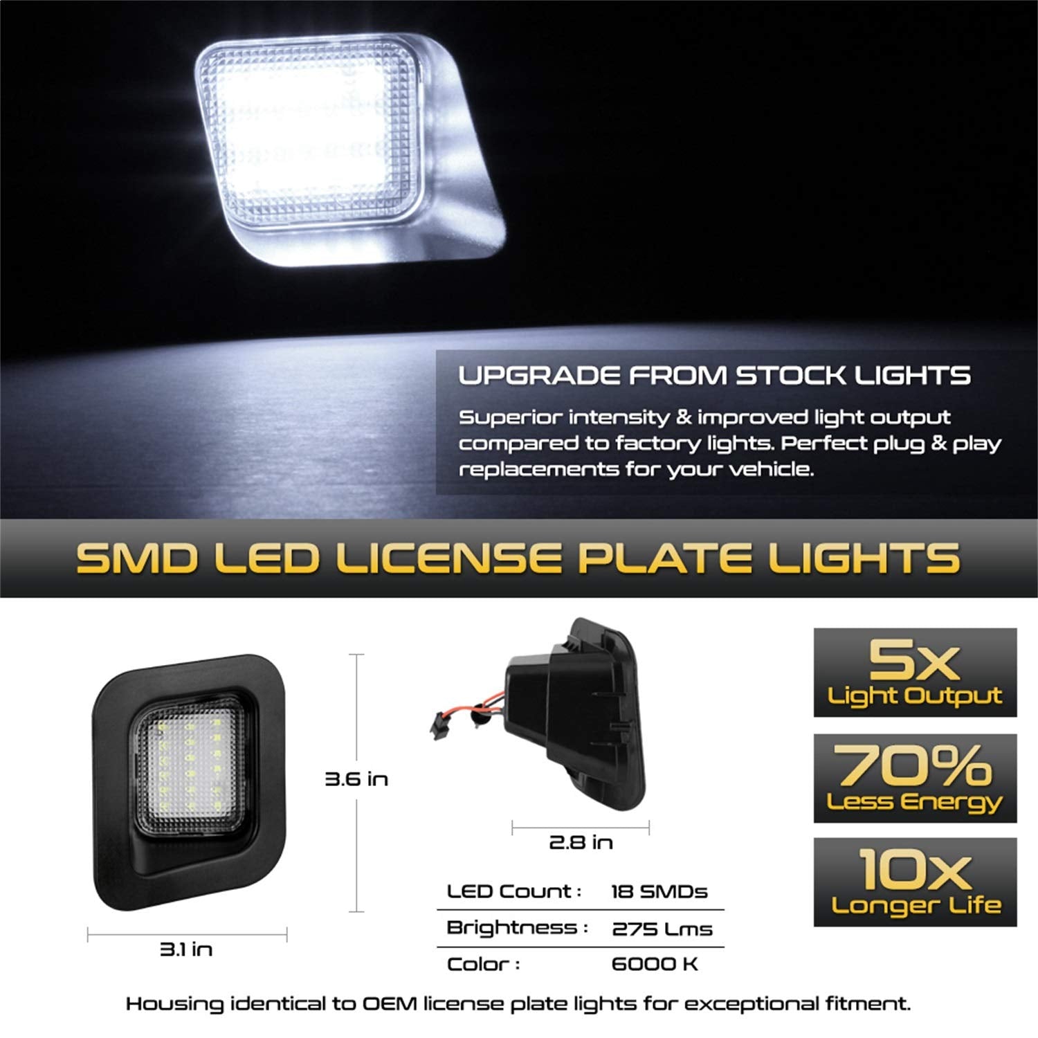 Plate Bulb Assembly Xtune Replacement (LAC-LP-DR02)