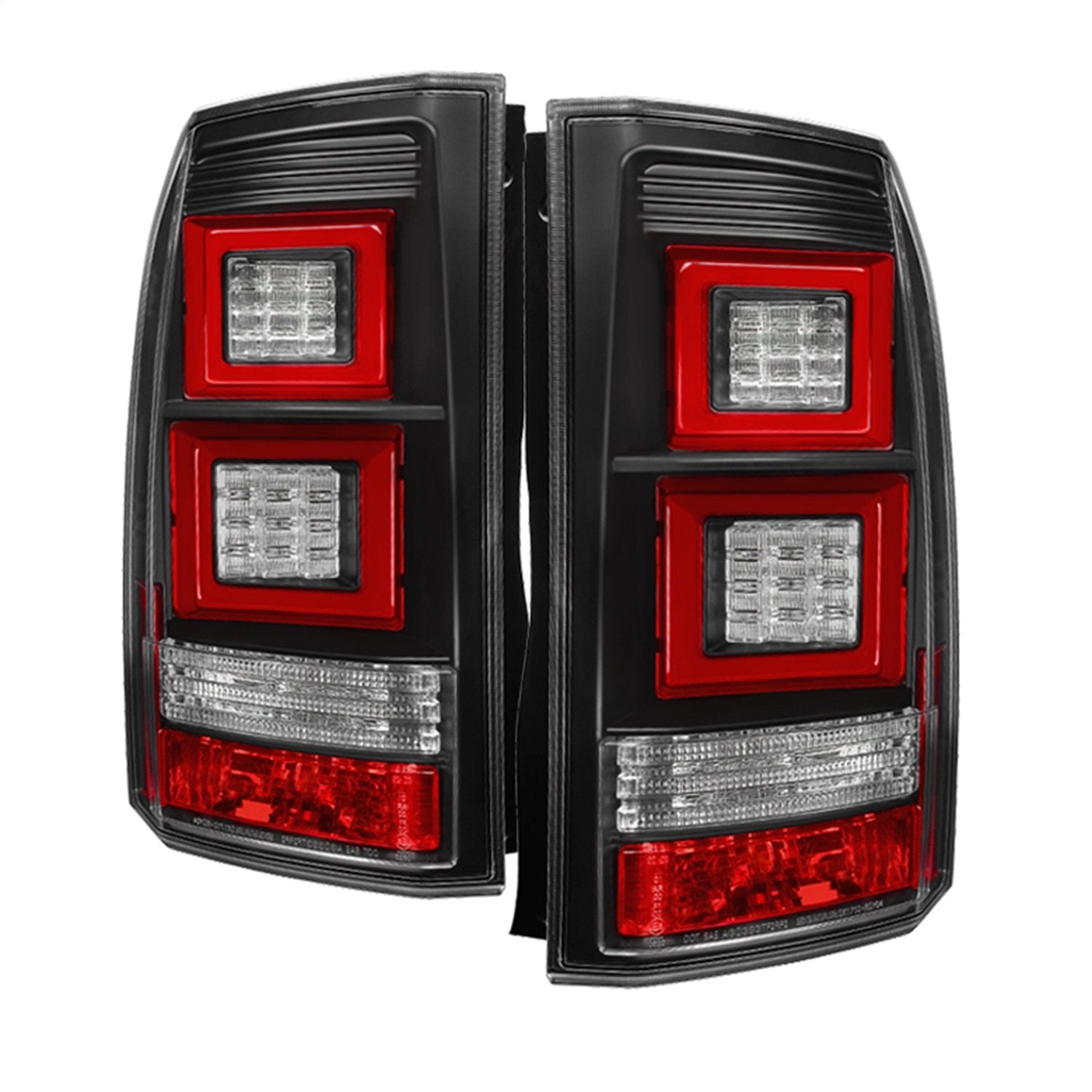 Land Rover Discovery LR4 10-14 Spyder 5080936 Light Bar LED Tail Lights - Black