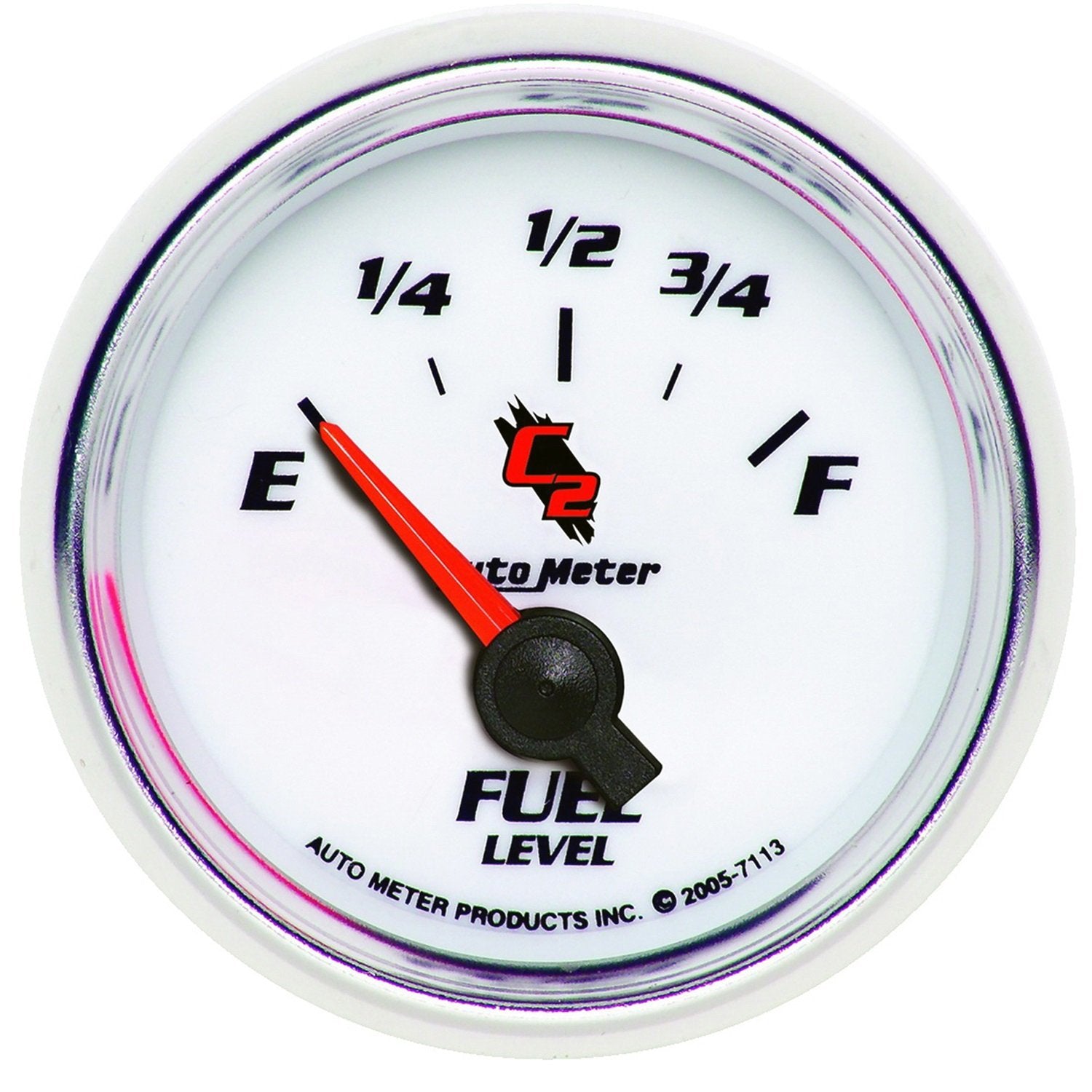 Auto Meter 2-1/16" 0 E/ 90 F Short Sweep Electric Fuel Level Gauge for GM 7113