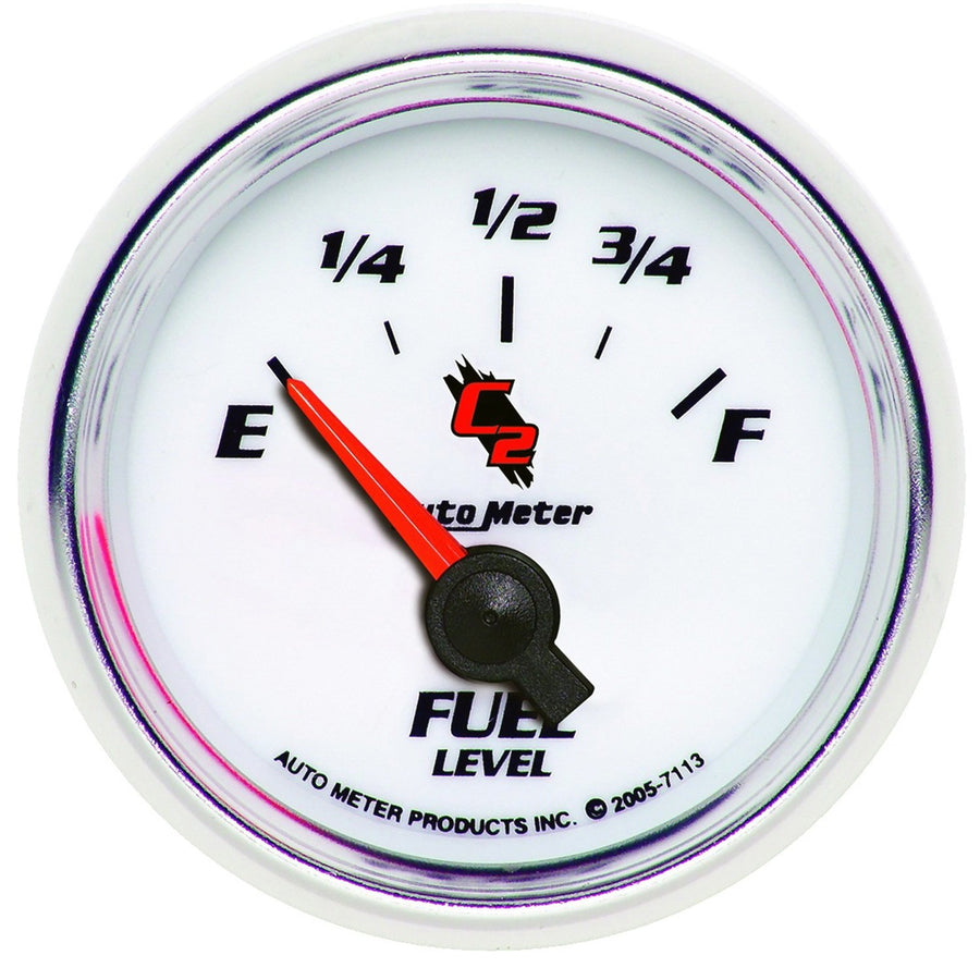Auto Meter 2-1/16" 0 E/ 90 F Short Sweep Electric Fuel Level Gauge for GM 7113