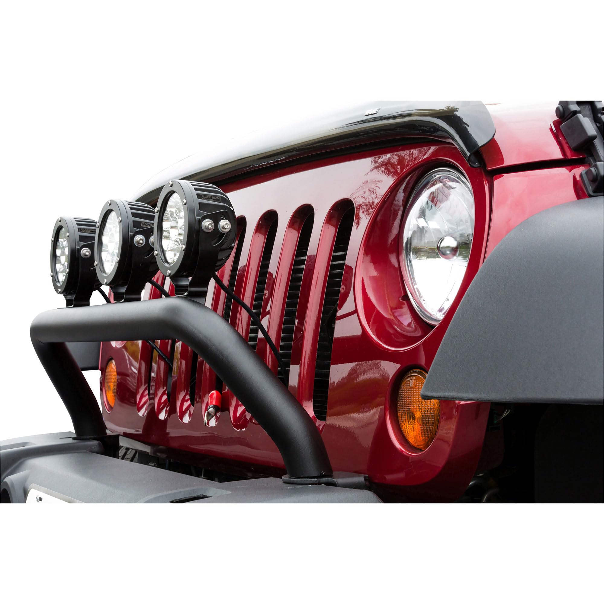 MAX Winch Tray Bull Bar Light Mount Westin 46-43635 fits 2007-2018 Wrangler JK Black Wrinkle