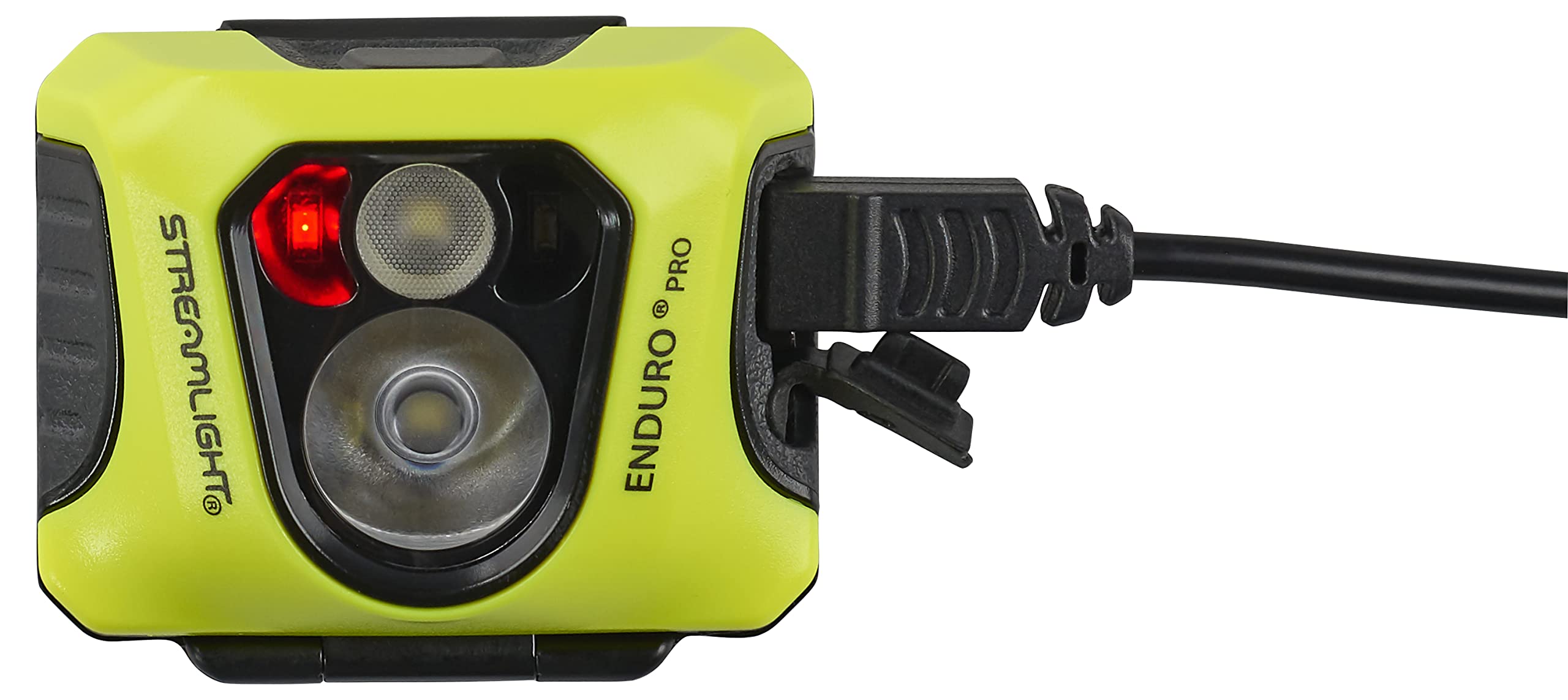 Enduro Pro USB Streamlight 61435 200-Lumen 2080-Candela Ultra-Light LED Rechargeable Headlamp with Spot & Flood Beams, Elastic Head Strap, and USB Cable, Yellow