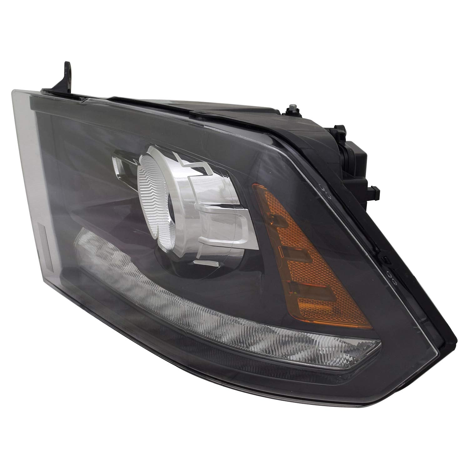 Left TYC Headlight Assembly Compatible with 2013-2015 Dodge Ram 1500 Pickup