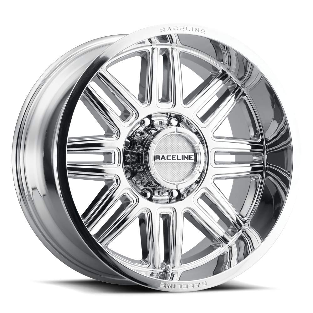 20X9"6X139.7 Bolt Pattern Raceline Wheels 948C SPLIT Wheel +18mm Offset/(5.57"B/S) Split Spoke Aluminum Passenger Car Wheels, Full Size Replacement Chrome Car Rims