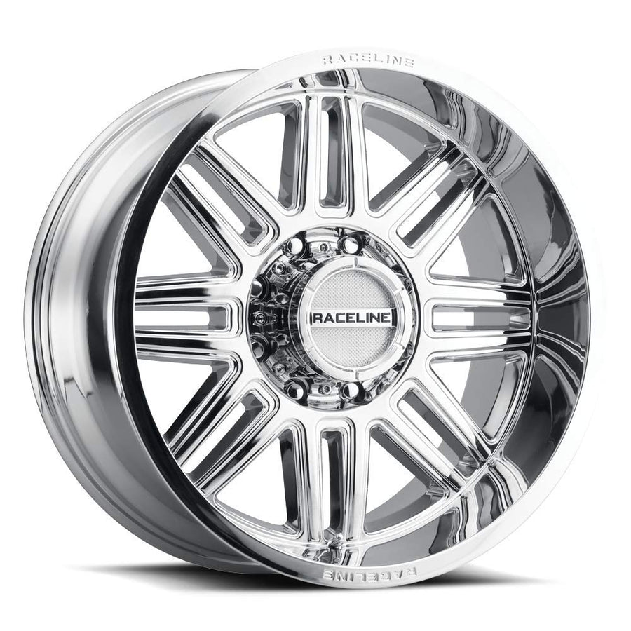 20X9"6X139.7 Bolt Pattern Raceline Wheels 948C SPLIT Wheel +18mm Offset/(5.57"B/S) Split Spoke Aluminum Passenger Car Wheels, Full Size Replacement Chrome Car Rims